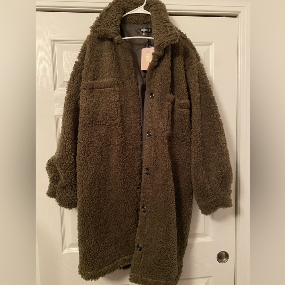 Missguided teddy jacket